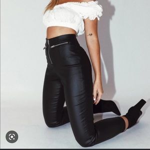 Princess Polly FLAGSTAFF PANTS‎ BLACK pant  US size 6